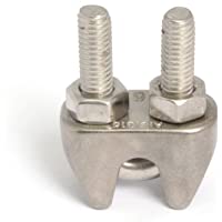 Abrazadera para cable de acero- abrazadera en U- de acero inoxidable V4A- paquete de 10 unidades
